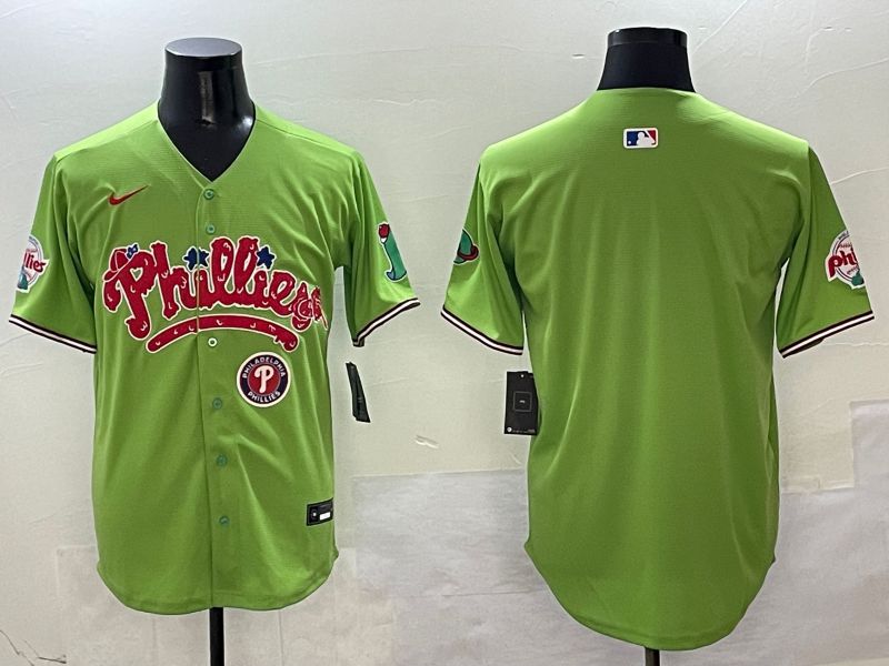 Men Philadelphia Phillies Blank Green Five generations Joint Name 2025 Nike MLB Jersey style 6->philadelphia phillies->MLB Jersey